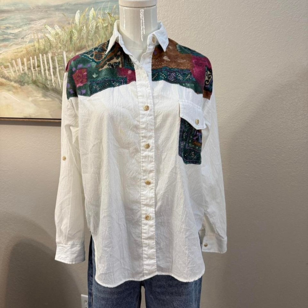 Vintage Victoria Jones Western Button-Up – Petites PM